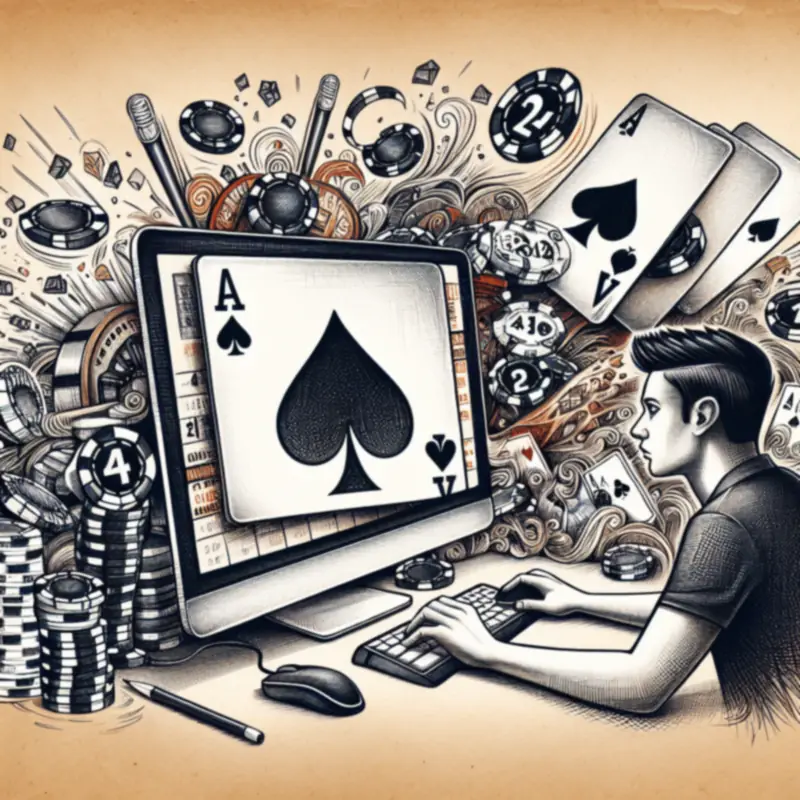Online Blackjack interface 2024