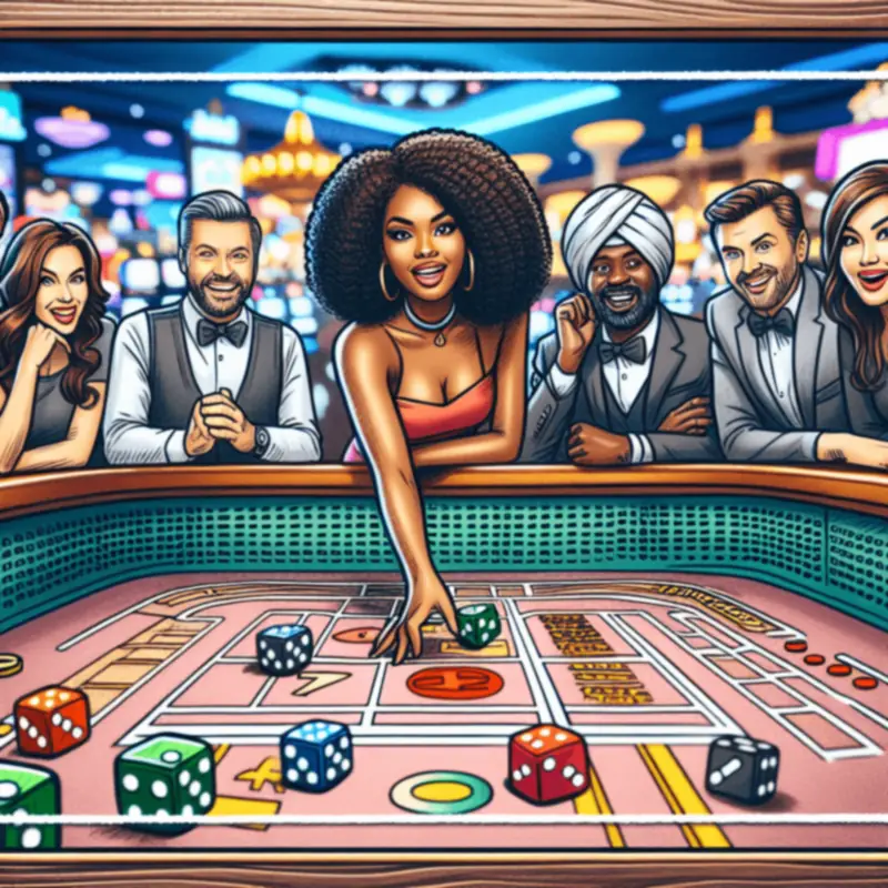 Craps online casino game digital layout